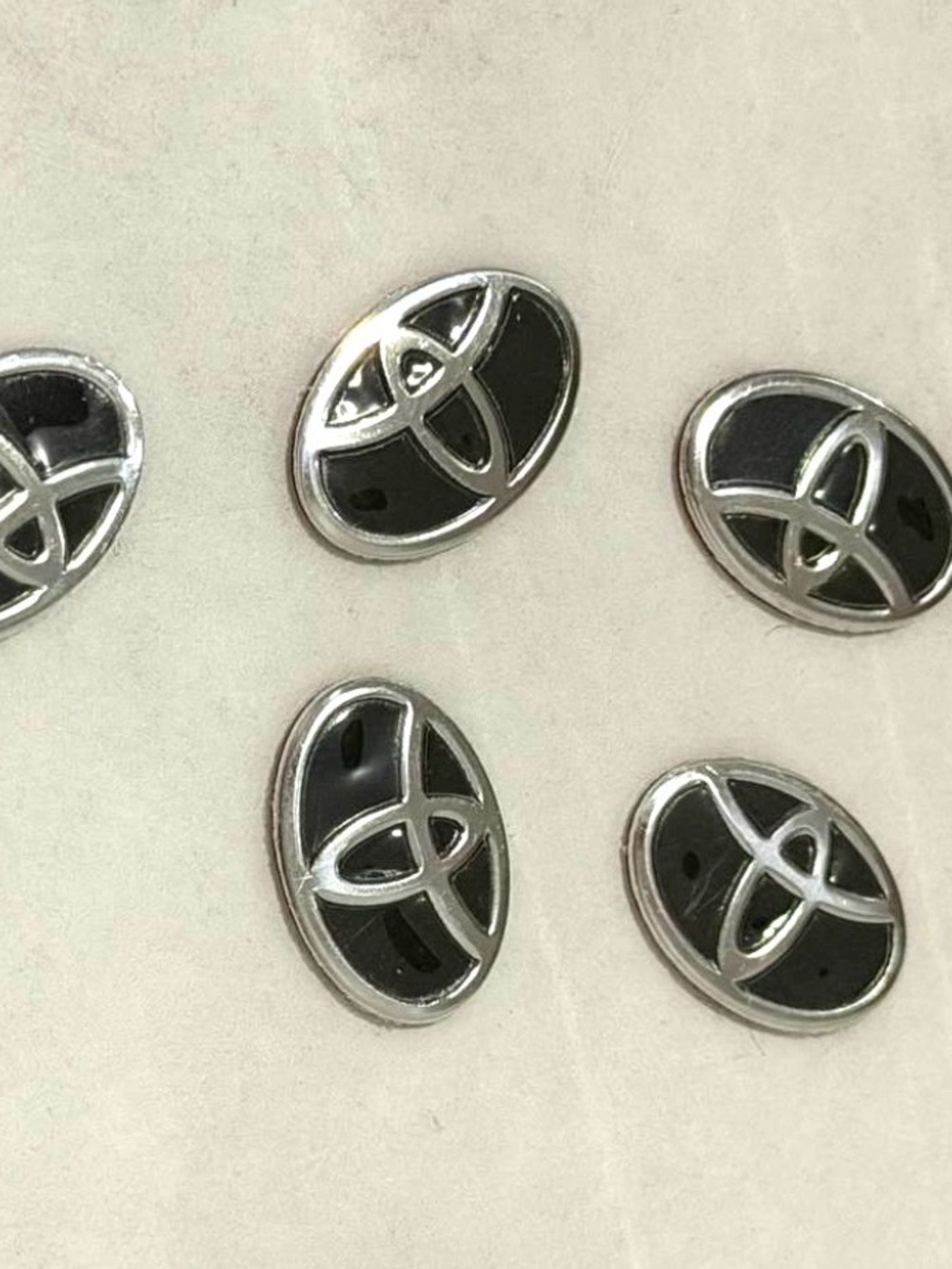 Official-Look Black and Silver Vehicle Emblem Accent Set